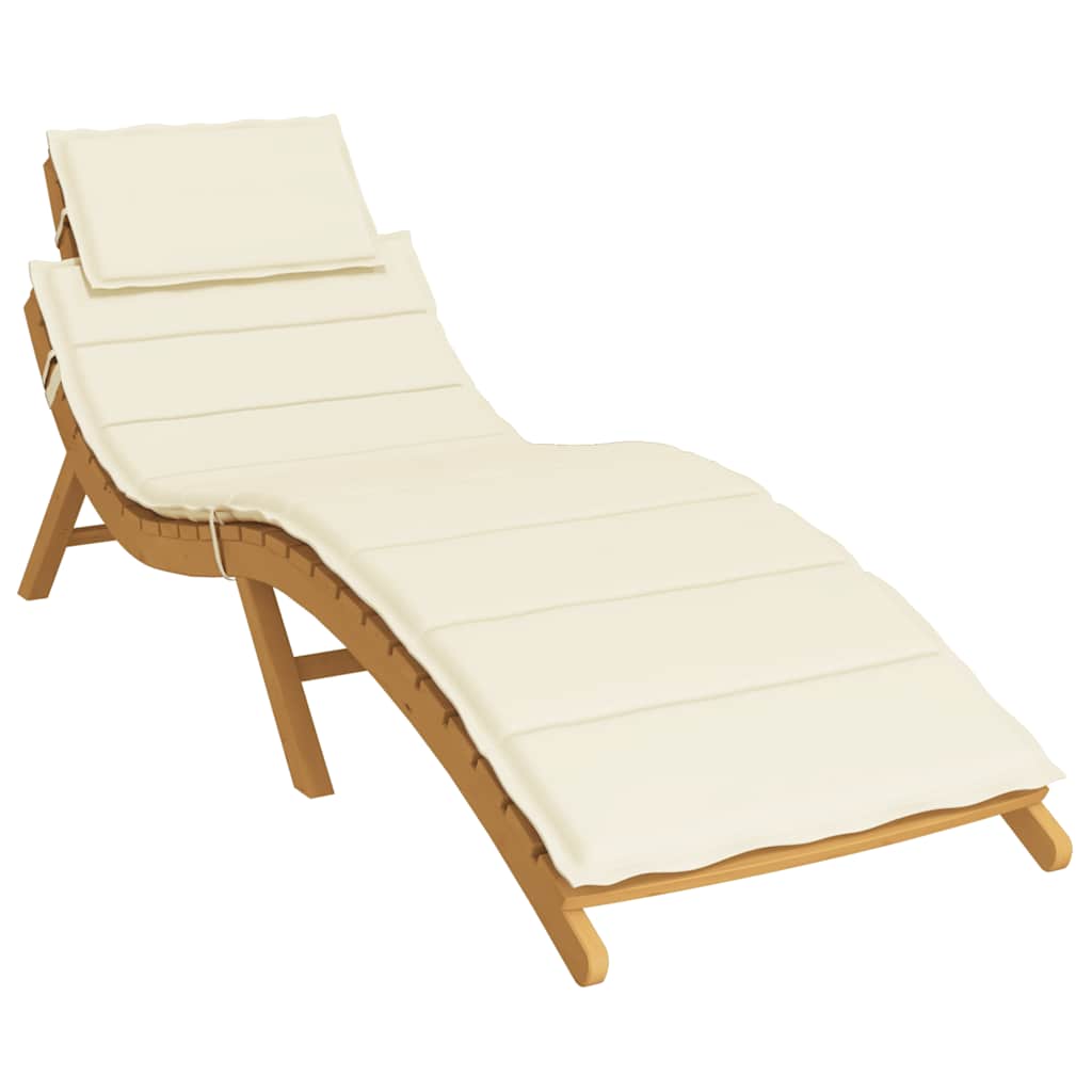 Ligbedkussen 186x58x4 cm oxford stof crèmekleurig is nu te koop bij PeponiXL, paradijselijk wonen!