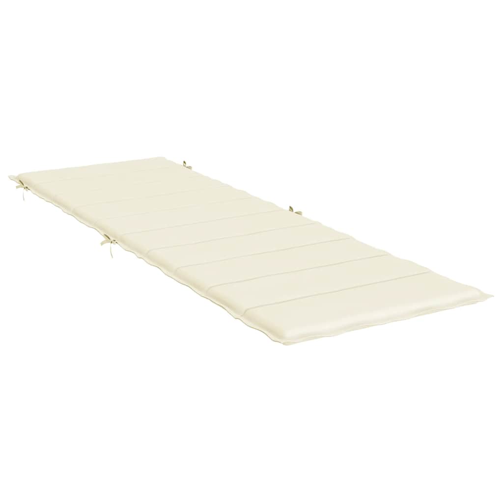 Ligbedkussen 186x58x4 cm oxford stof crèmekleurig is nu te koop bij PeponiXL, paradijselijk wonen!