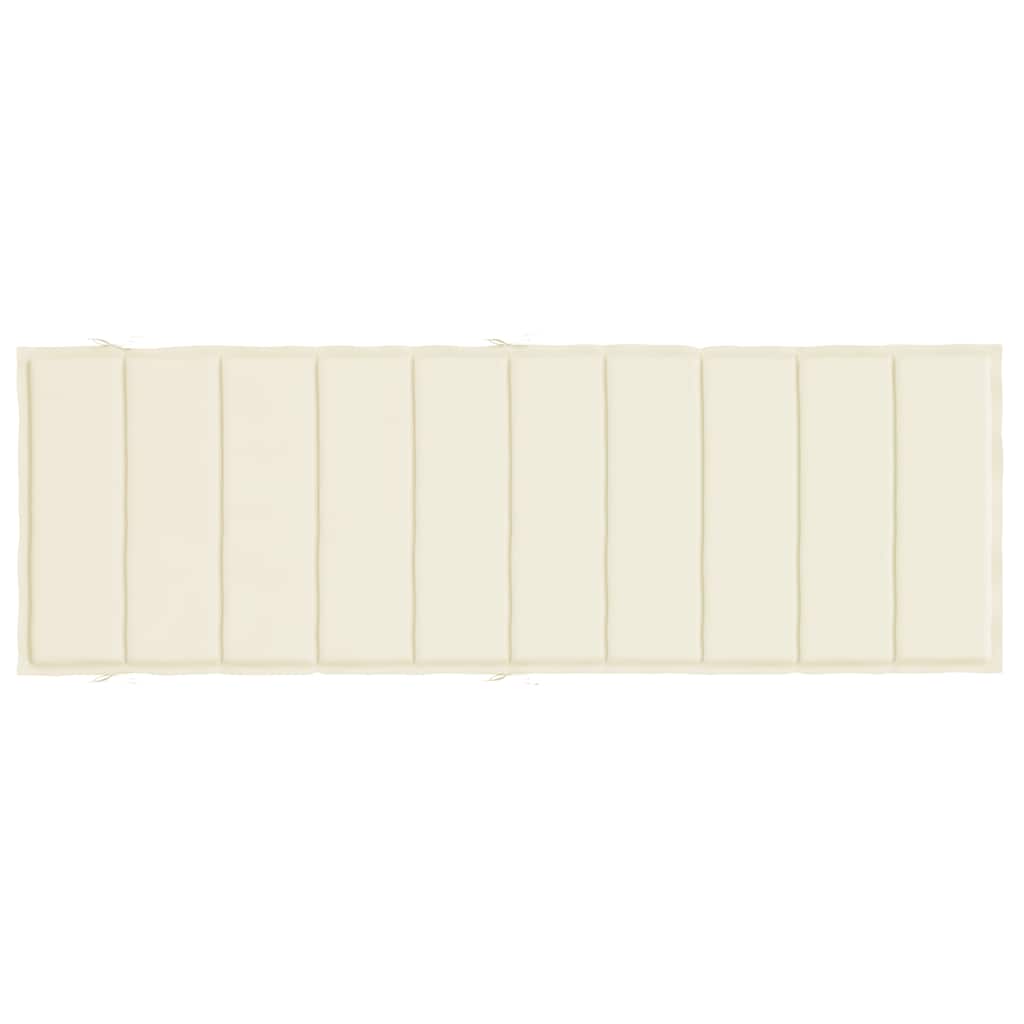 Ligbedkussen 186x58x4 cm oxford stof crèmekleurig is nu te koop bij PeponiXL, paradijselijk wonen!