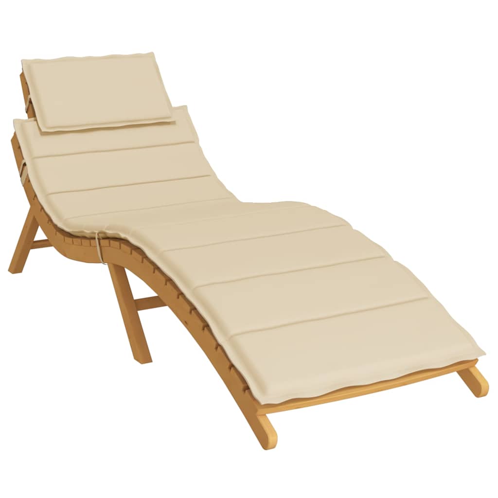 Ligbedkussen 186x58x4 cm oxford stof beige is nu te koop bij PeponiXL, paradijselijk wonen!