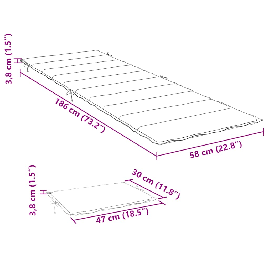 Ligbedkussen 186x58x4 cm oxford stof beige is nu te koop bij PeponiXL, paradijselijk wonen!