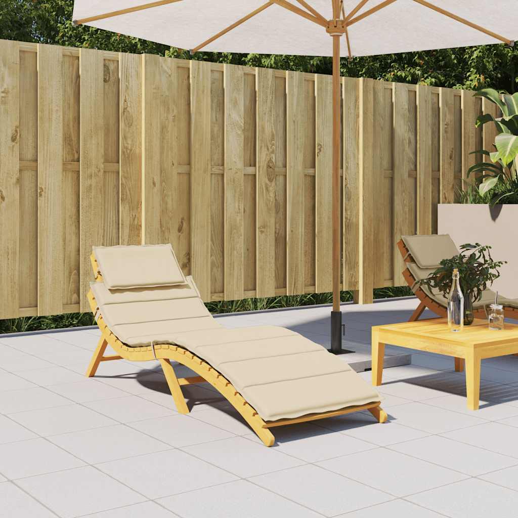 Ligbedkussen 186x58x4 cm oxford stof beige is nu te koop bij PeponiXL, paradijselijk wonen!