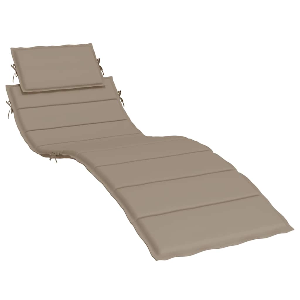 Ligbedkussen 186x58x4 cm oxford stof taupe is nu te koop bij PeponiXL, paradijselijk wonen!