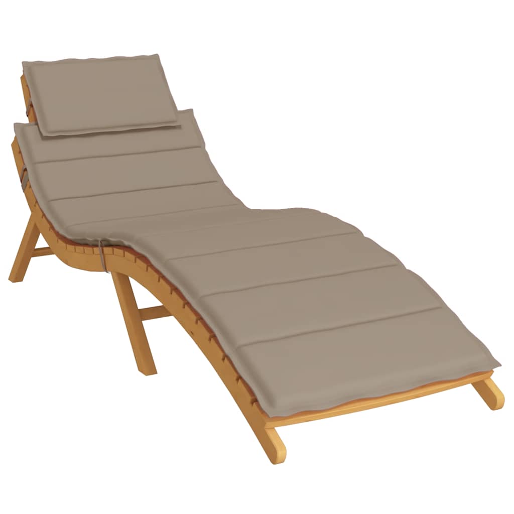 Ligbedkussen 186x58x4 cm oxford stof taupe is nu te koop bij PeponiXL, paradijselijk wonen!