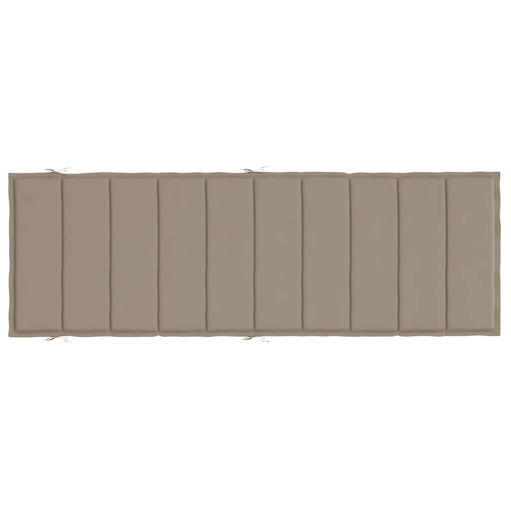 Ligbedkussen 186x58x4 cm oxford stof taupe is nu te koop bij PeponiXL, paradijselijk wonen!