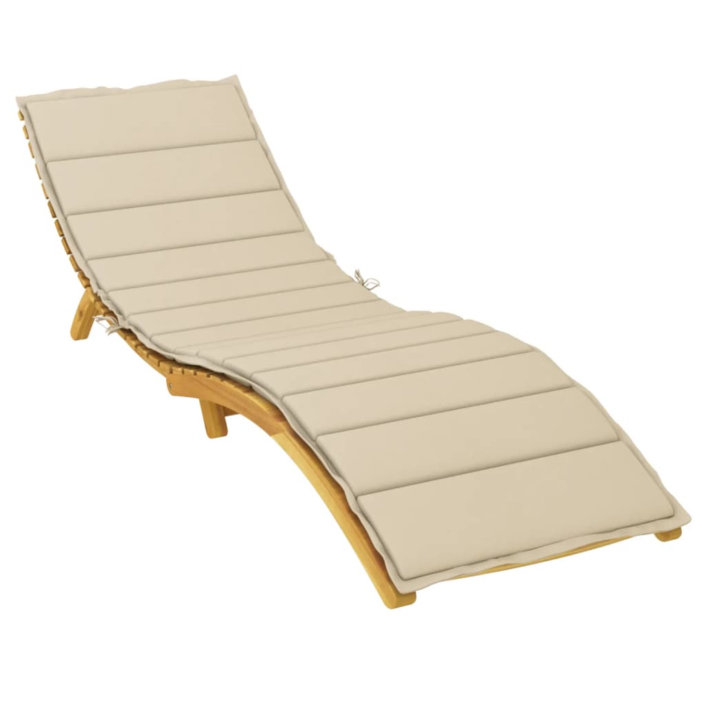 Ligbedkussen 200x50x3 cm oxford stof beige is nu te koop bij PeponiXL, paradijselijk wonen!