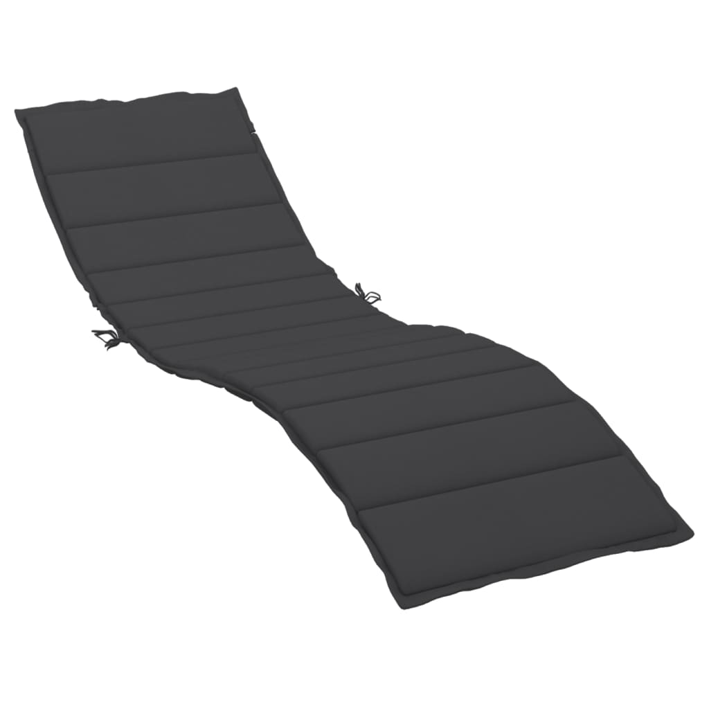 Ligbedkussen 200x50x3 cm oxford stof zwart is nu te koop bij PeponiXL, paradijselijk wonen!
