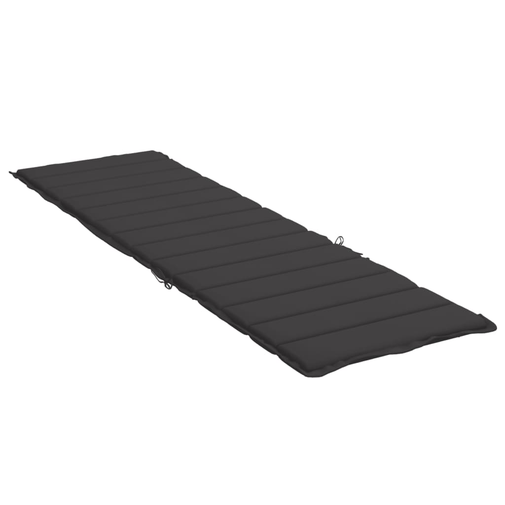 Ligbedkussen 200x50x3 cm oxford stof zwart is nu te koop bij PeponiXL, paradijselijk wonen!