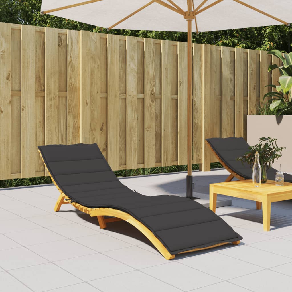 Ligbedkussen 200x50x3 cm oxford stof zwart is nu te koop bij PeponiXL, paradijselijk wonen!