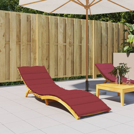 Ligbedkussen 200x50x3 cm oxford stof wijnrood is nu te koop bij PeponiXL, paradijselijk wonen!