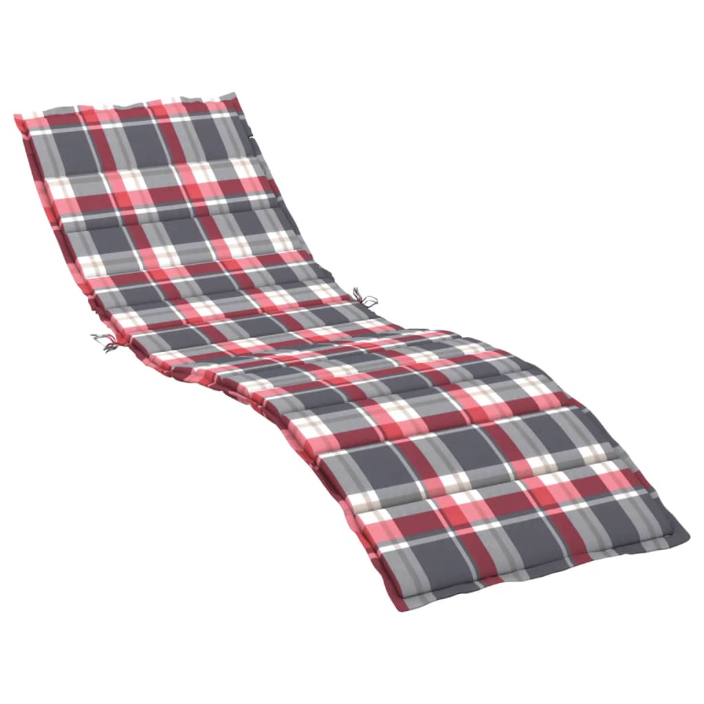 Ligbedkussen 200x50x3 cm oxford stof ruitpatroon rood is nu te koop bij PeponiXL, paradijselijk wonen!