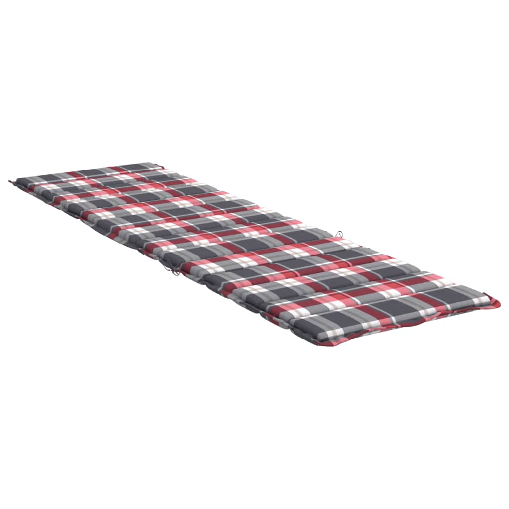 Ligbedkussen 200x50x3 cm oxford stof ruitpatroon rood is nu te koop bij PeponiXL, paradijselijk wonen!