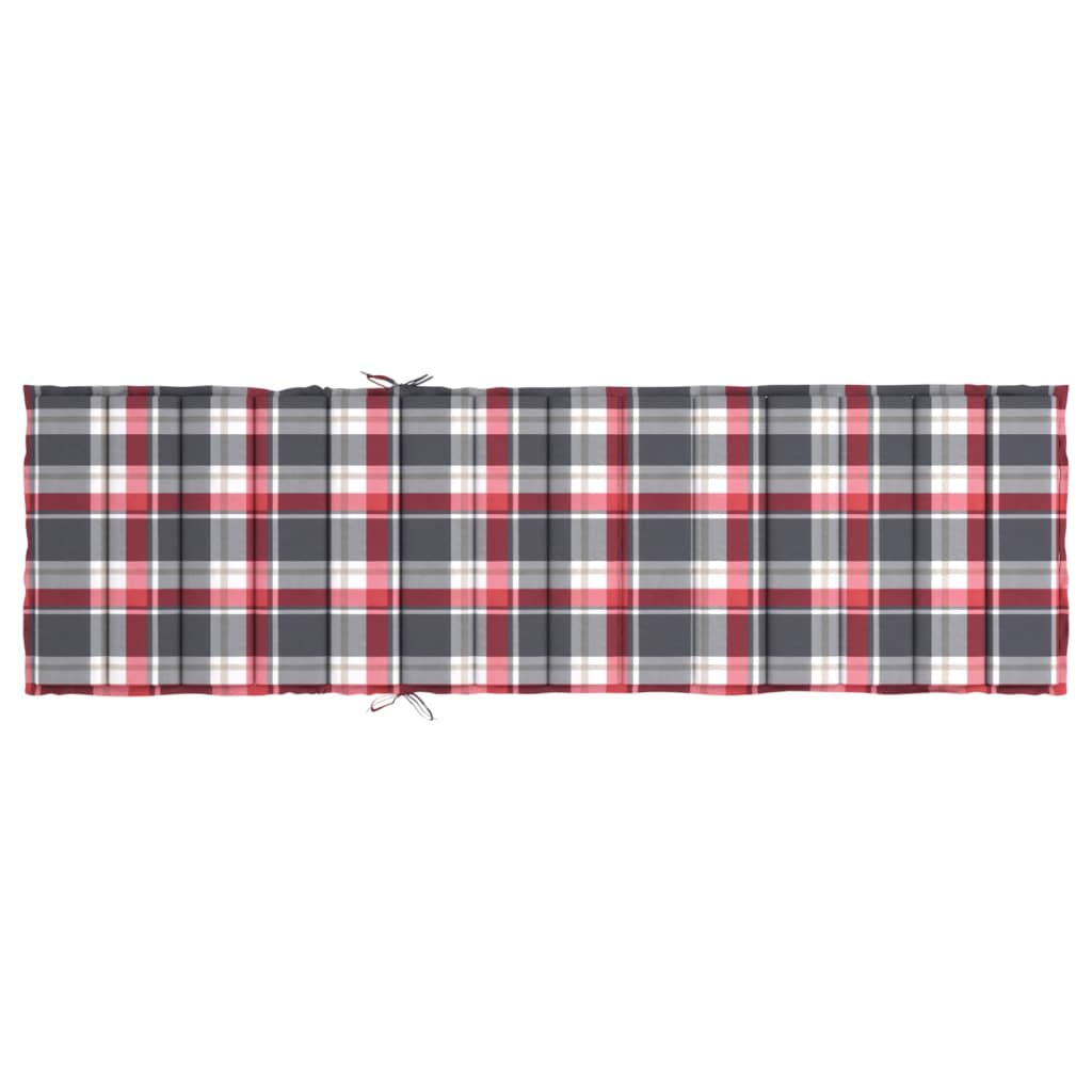 Ligbedkussen 200x50x3 cm oxford stof ruitpatroon rood is nu te koop bij PeponiXL, paradijselijk wonen!