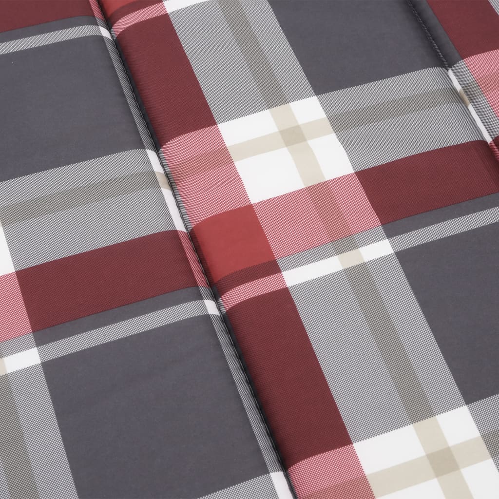 Ligbedkussen 200x50x3 cm oxford stof ruitpatroon rood is nu te koop bij PeponiXL, paradijselijk wonen!