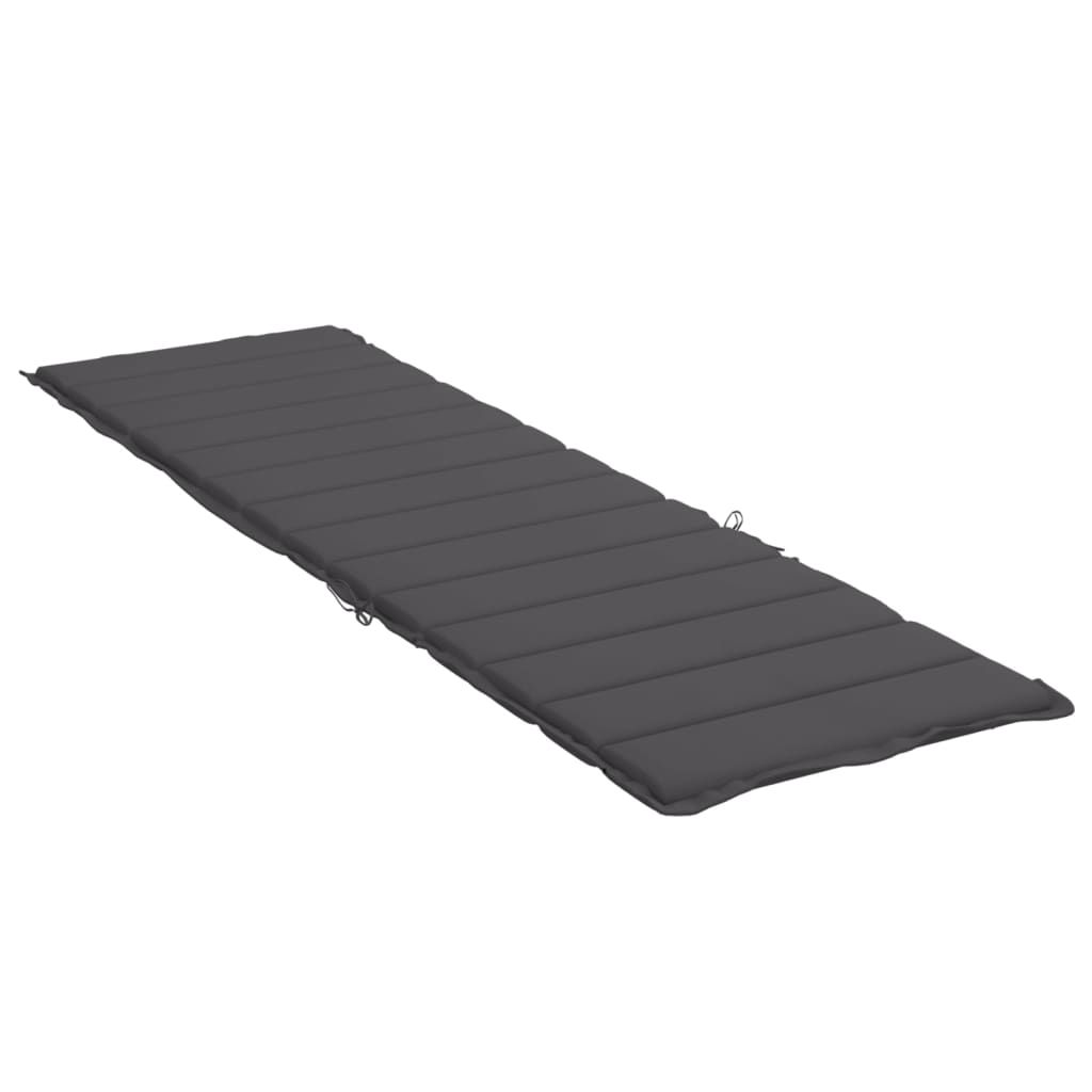 Ligbedkussen 200x60x3 cm oxford stof antracietkleurig is nu te koop bij PeponiXL, paradijselijk wonen!