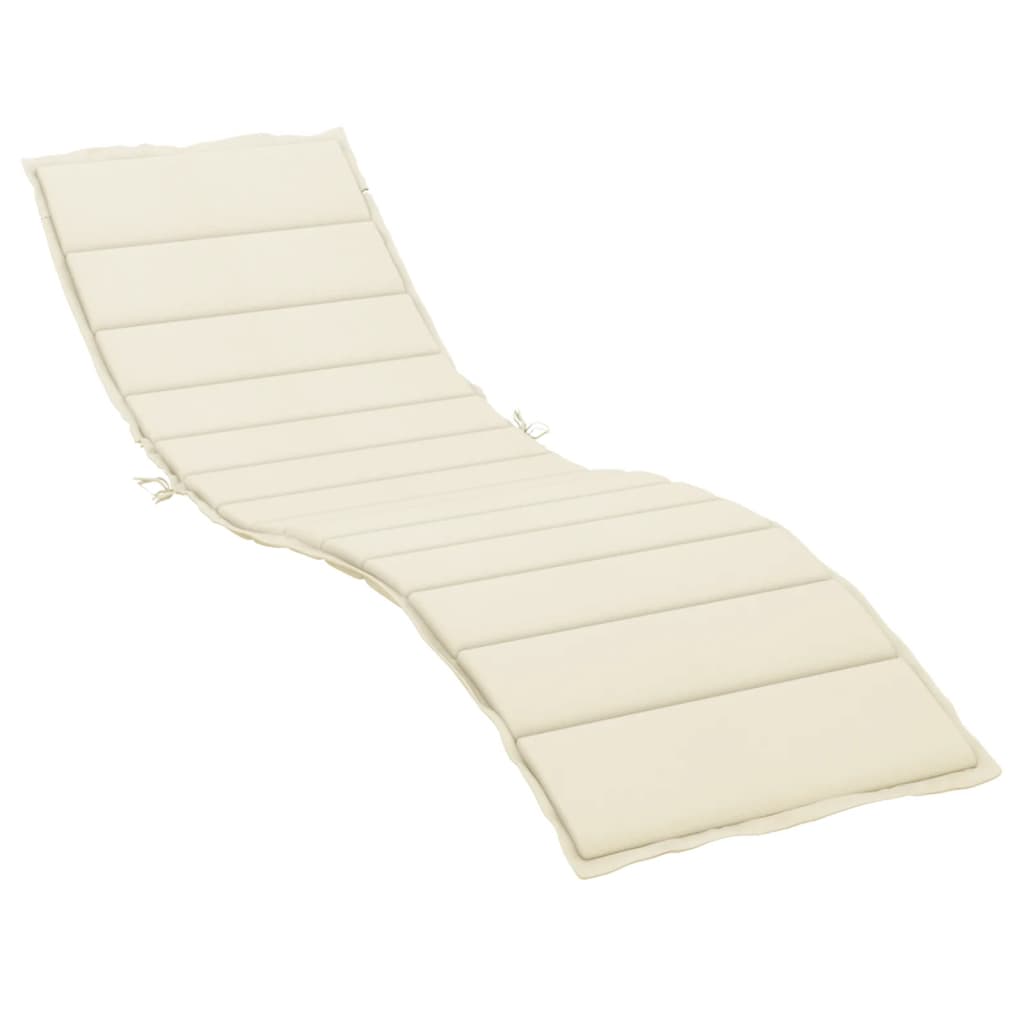 Ligbedkussen 200x60x3 cm oxford stof crèmekleurig is nu te koop bij PeponiXL, paradijselijk wonen!