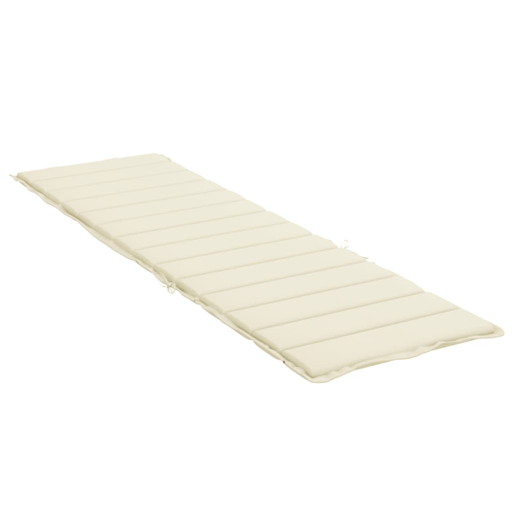 Ligbedkussen 200x60x3 cm oxford stof crèmekleurig is nu te koop bij PeponiXL, paradijselijk wonen!