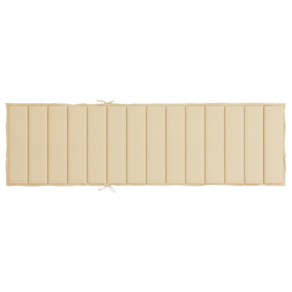 Ligbedkussen 200x60x3 cm oxford stof beige is nu te koop bij PeponiXL, paradijselijk wonen!