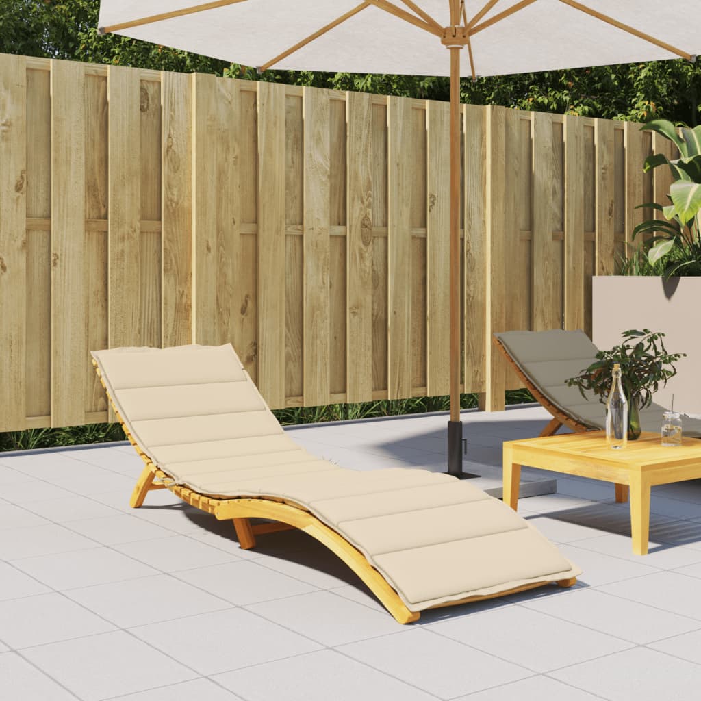 Ligbedkussen 200x60x3 cm oxford stof beige is nu te koop bij PeponiXL, paradijselijk wonen!