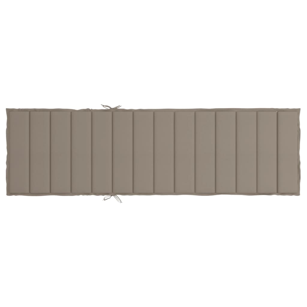 Ligbedkussen 200x60x3 cm oxford stof taupe is nu te koop bij PeponiXL, paradijselijk wonen!