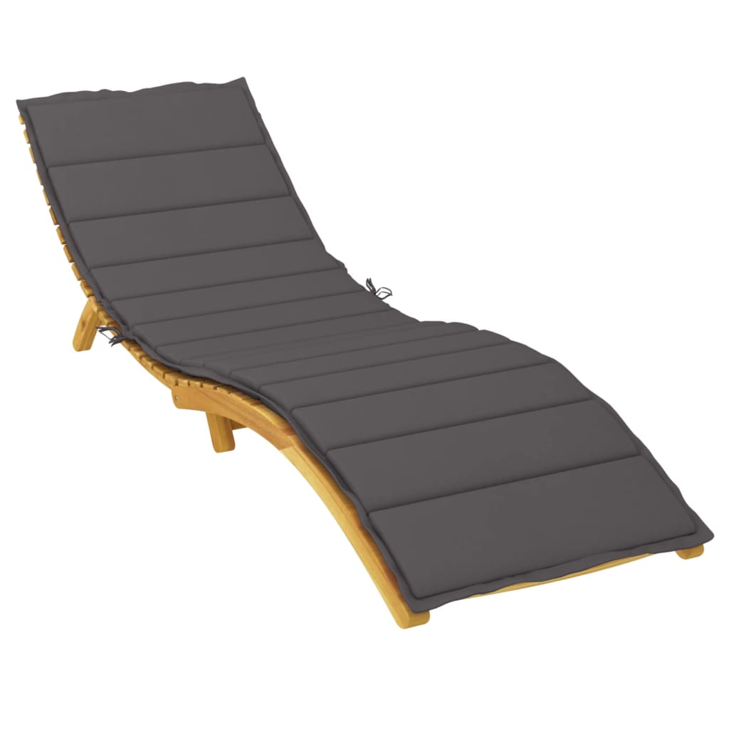 Ligbedkussen 200x70x3 cm oxford stof antracietkleurig is nu te koop bij PeponiXL, paradijselijk wonen!
