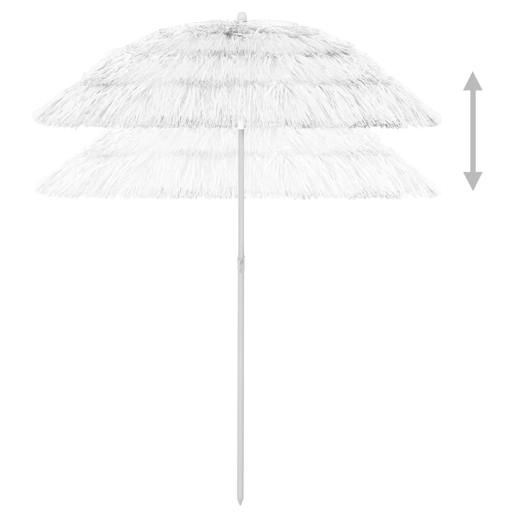 Strandparasol Hawaï 180 cm wit is nu te koop bij PeponiXL, paradijselijk wonen!