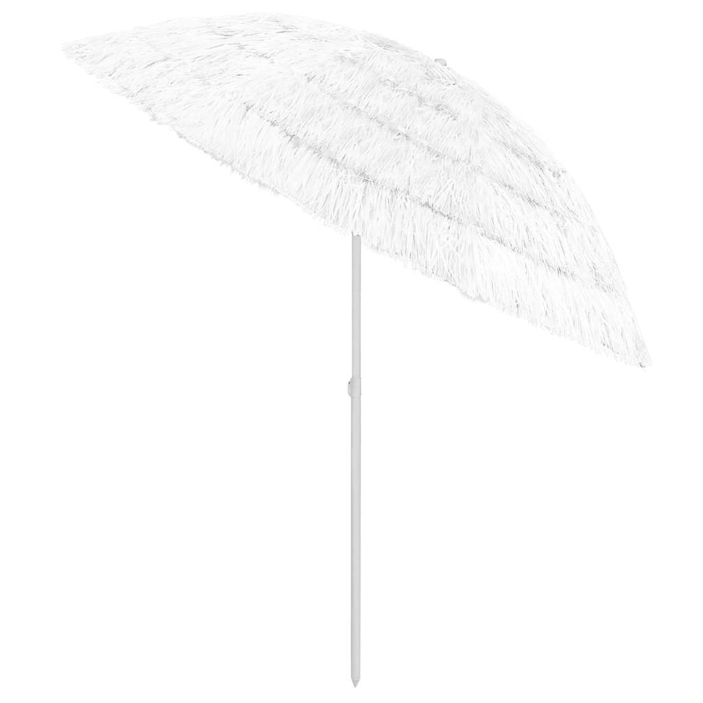 Strandparasol Hawaï 240 cm wit is nu te koop bij PeponiXL, paradijselijk wonen!