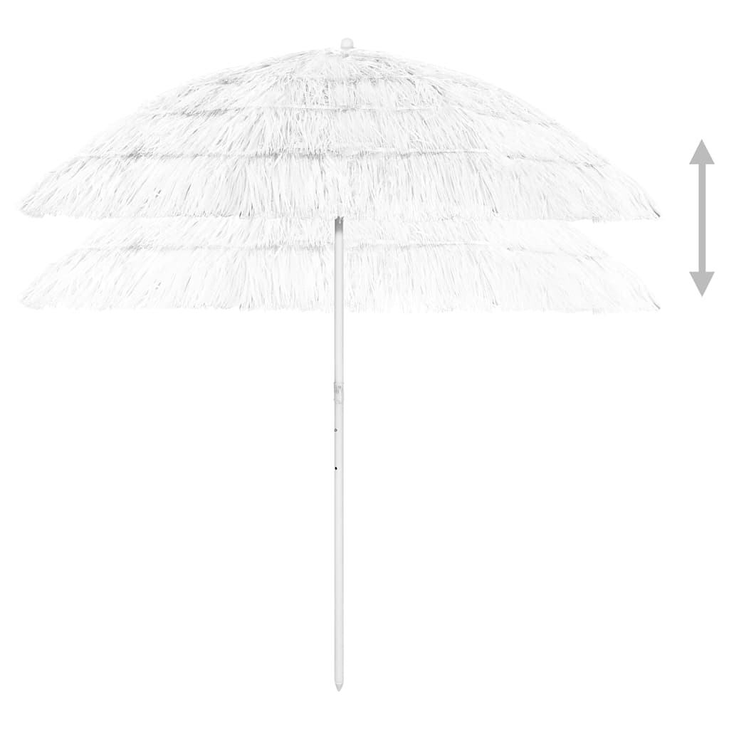 Strandparasol Hawaï 240 cm wit is nu te koop bij PeponiXL, paradijselijk wonen!