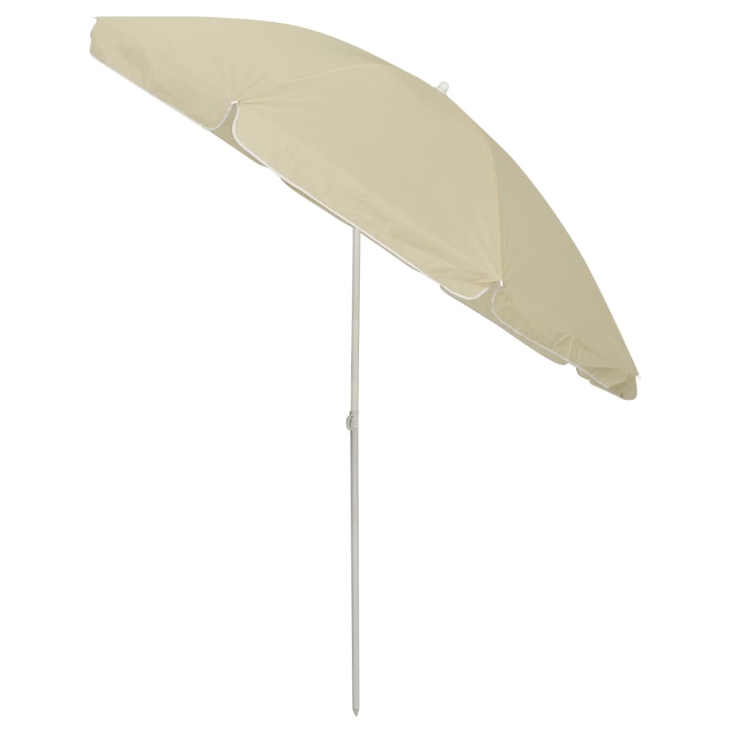 Strandparasol 240 cm zandgeel is nu te koop bij PeponiXL, paradijselijk wonen!