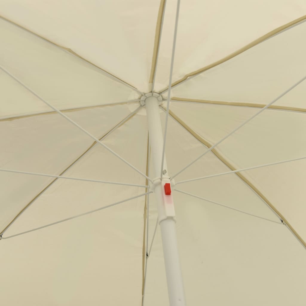 Strandparasol 240 cm zandgeel is nu te koop bij PeponiXL, paradijselijk wonen!