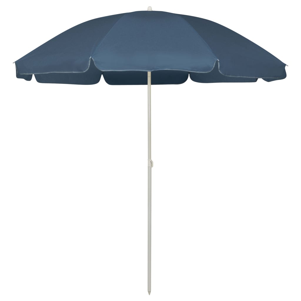 Strandparasol 240 cm blauw is nu te koop bij PeponiXL, paradijselijk wonen!