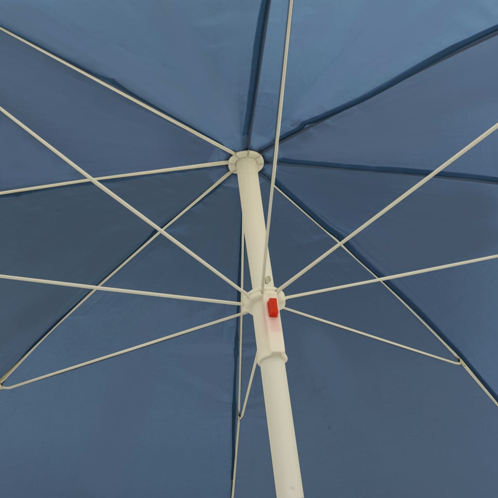 Strandparasol 240 cm blauw is nu te koop bij PeponiXL, paradijselijk wonen!
