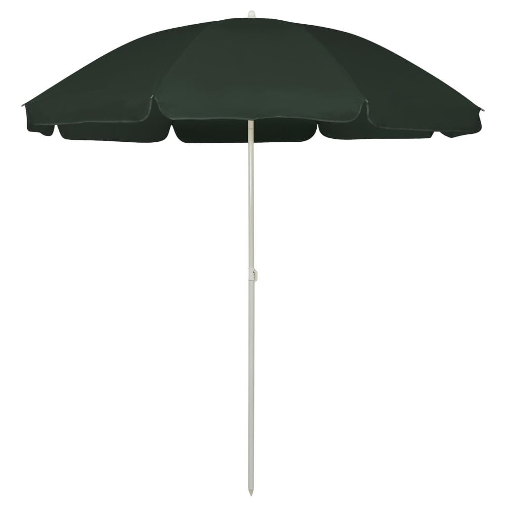 Strandparasol 240 cm groen is nu te koop bij PeponiXL, paradijselijk wonen!