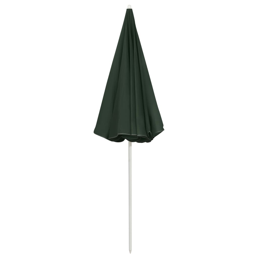 Strandparasol 240 cm groen is nu te koop bij PeponiXL, paradijselijk wonen!