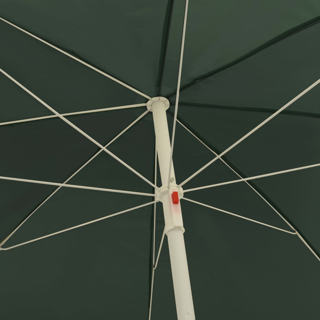 Strandparasol 240 cm groen is nu te koop bij PeponiXL, paradijselijk wonen!