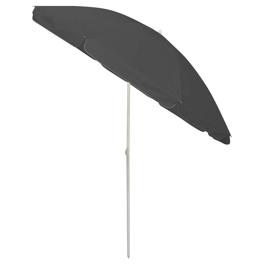 Strandparasol 240 cm antracietkleurig is nu te koop bij PeponiXL, paradijselijk wonen!