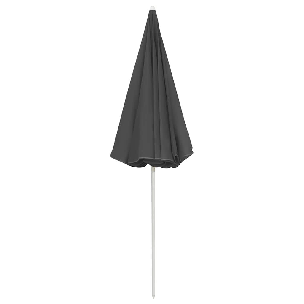 Strandparasol 240 cm antracietkleurig is nu te koop bij PeponiXL, paradijselijk wonen!