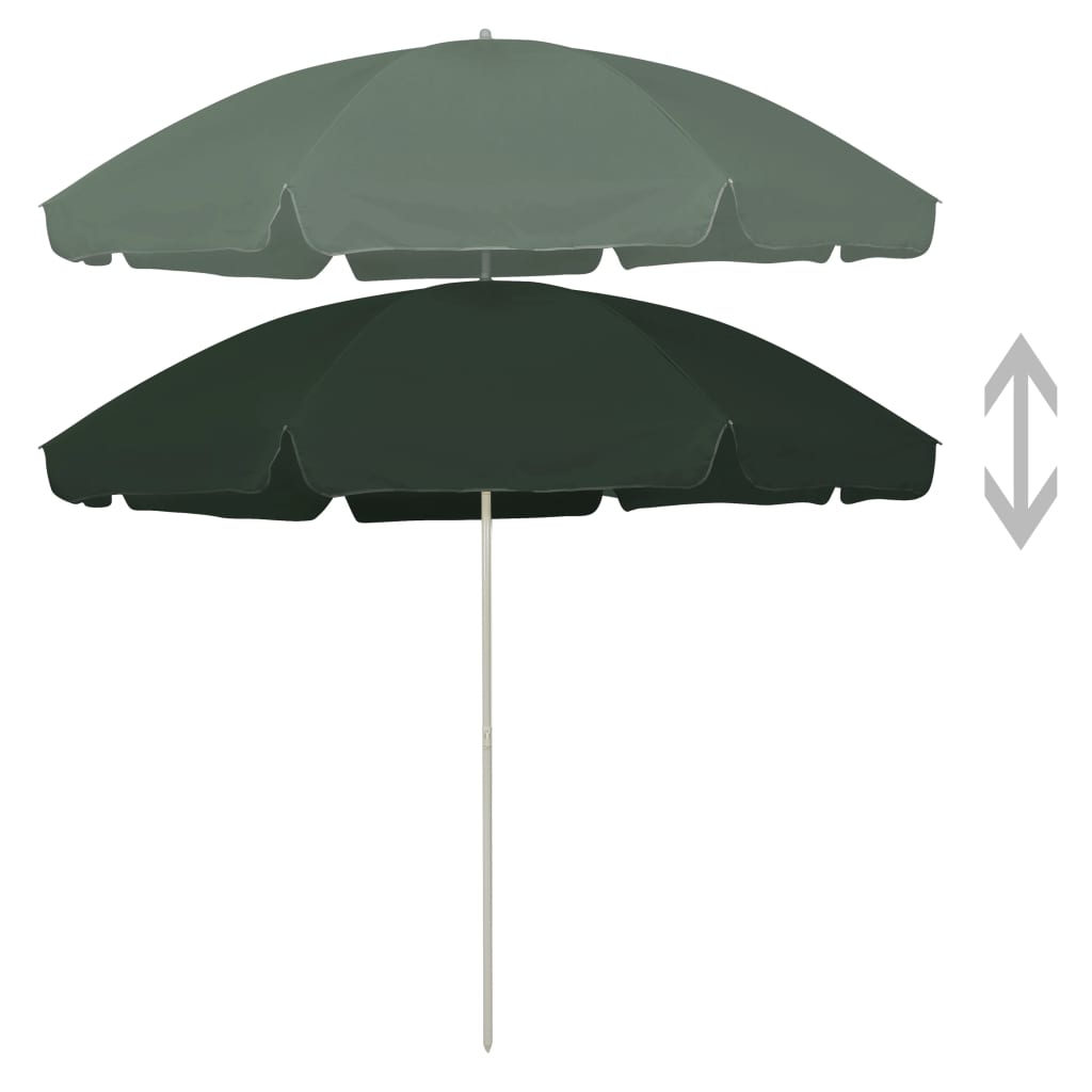 Strandparasol 300 cm groen is nu te koop bij PeponiXL, paradijselijk wonen!