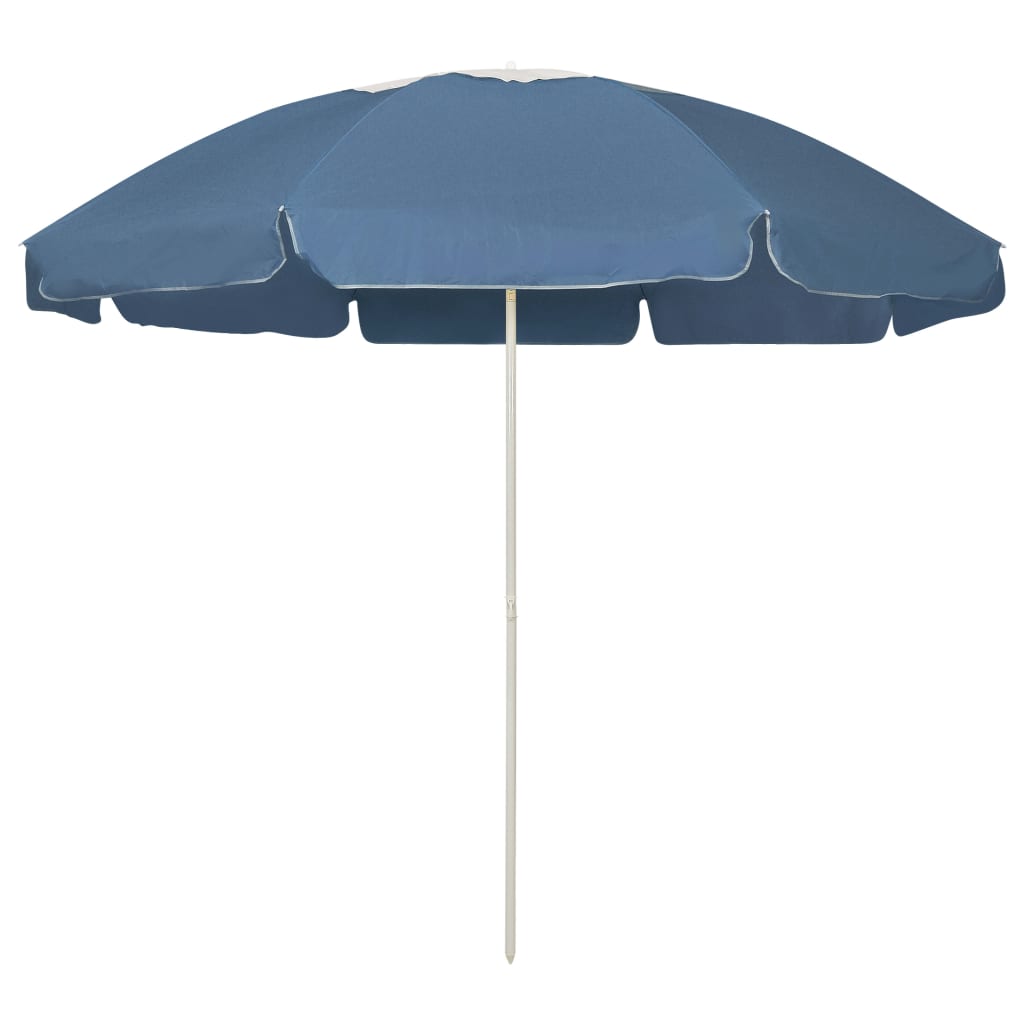 Strandparasol 240 cm blauw is nu te koop bij PeponiXL, paradijselijk wonen!