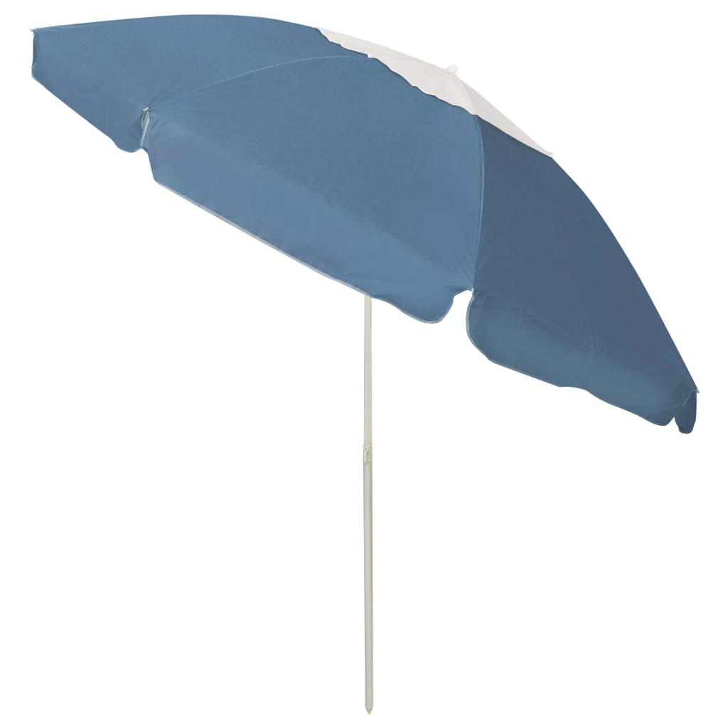 Strandparasol 240 cm blauw is nu te koop bij PeponiXL, paradijselijk wonen!