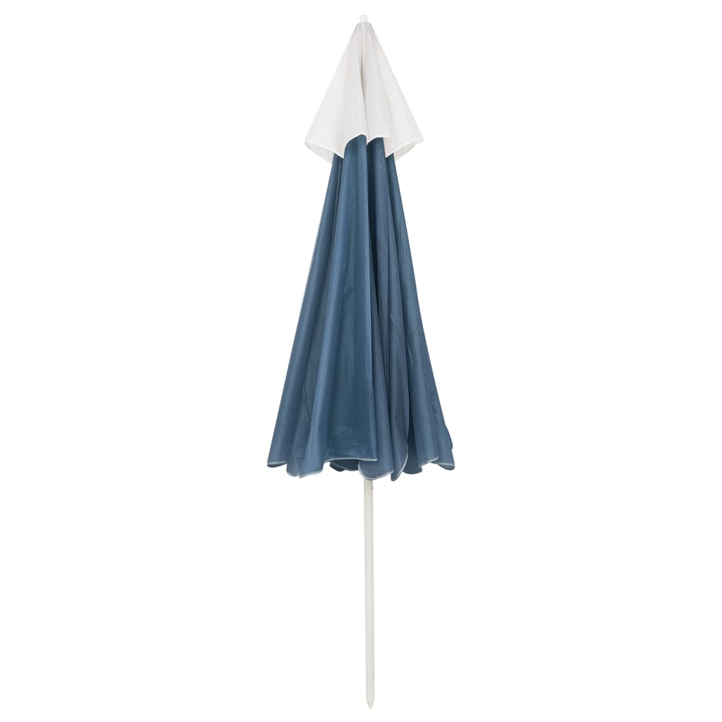 Strandparasol 240 cm blauw is nu te koop bij PeponiXL, paradijselijk wonen!