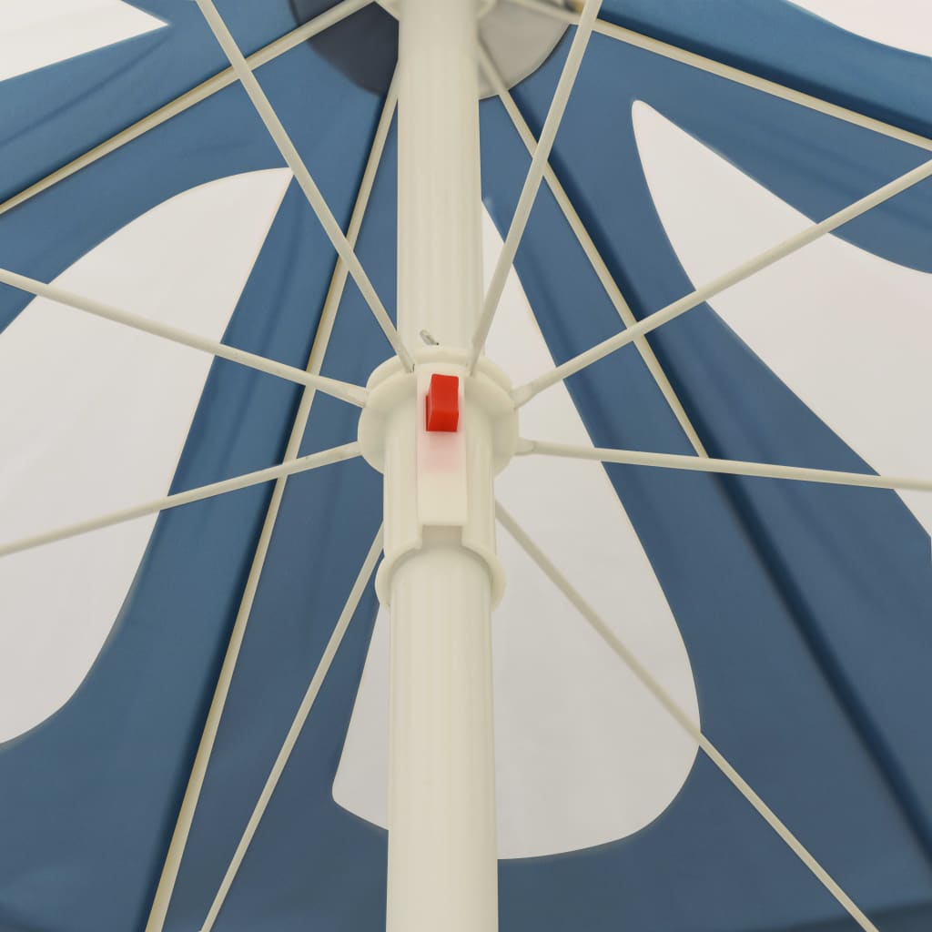 Strandparasol 240 cm blauw is nu te koop bij PeponiXL, paradijselijk wonen!