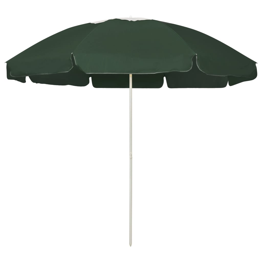 Strandparasol 240 cm groen is nu te koop bij PeponiXL, paradijselijk wonen!