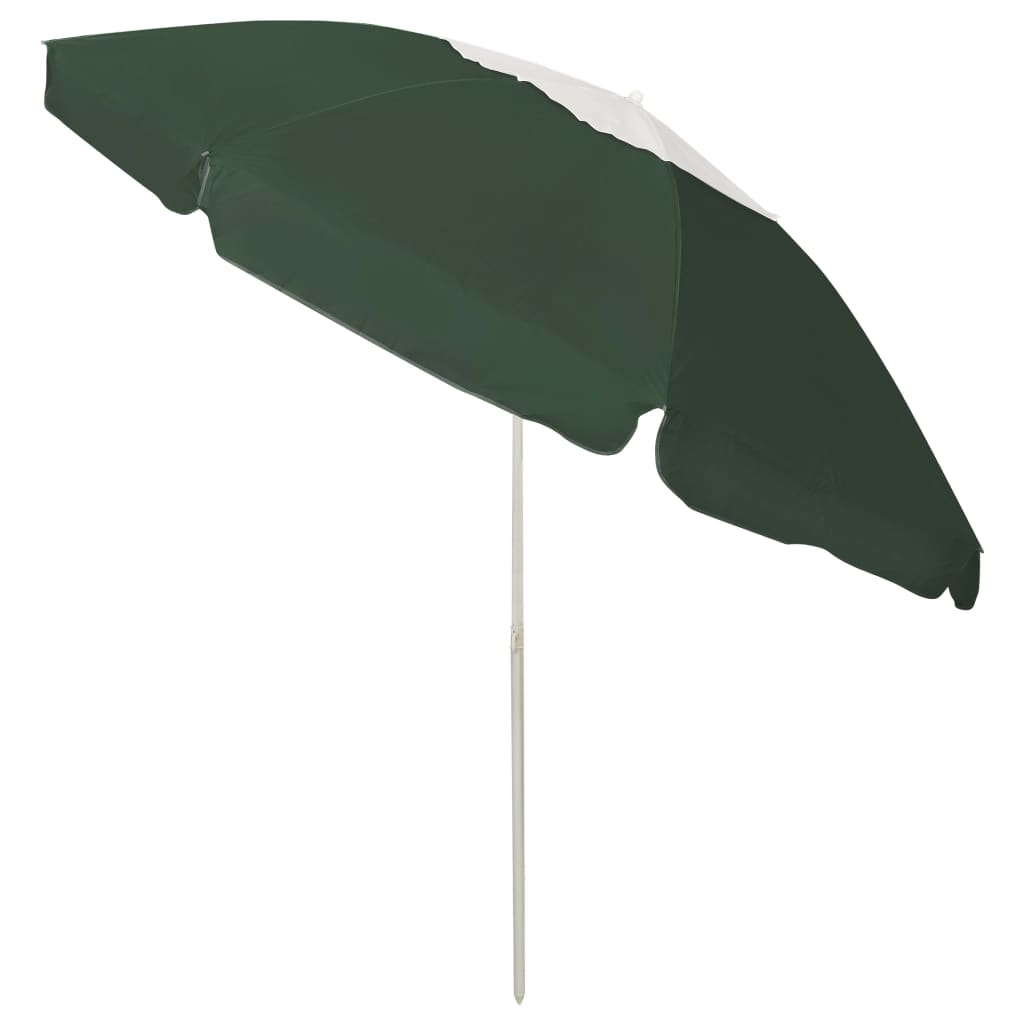 Strandparasol 240 cm groen is nu te koop bij PeponiXL, paradijselijk wonen!