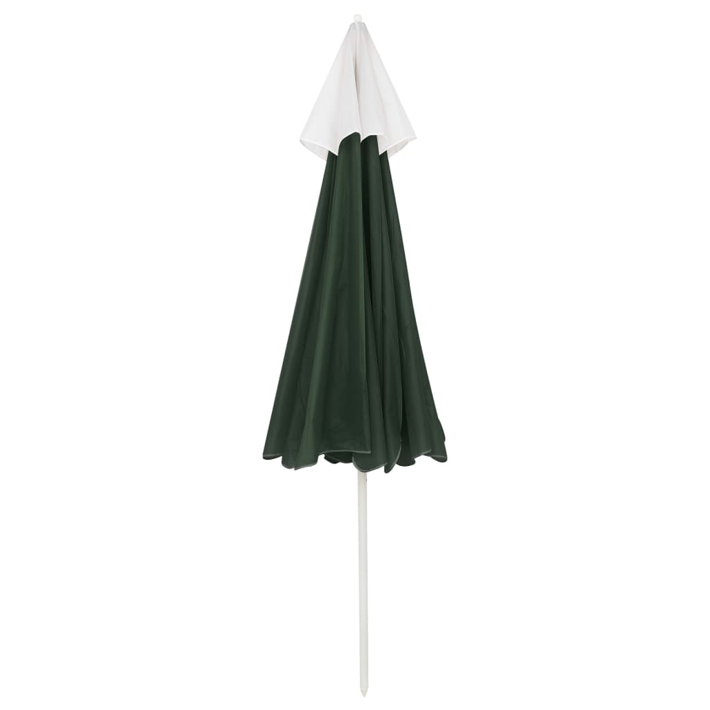Strandparasol 240 cm groen is nu te koop bij PeponiXL, paradijselijk wonen!