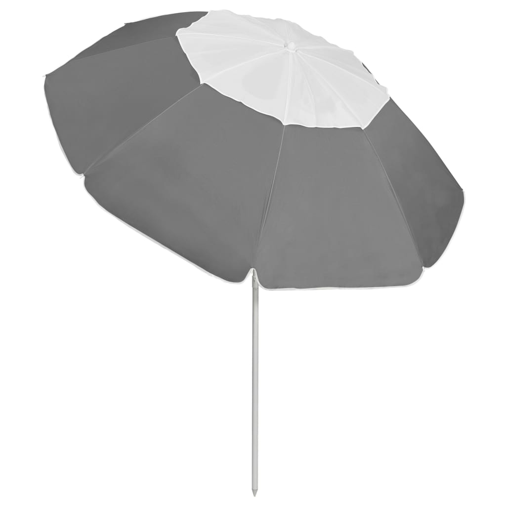 Strandparasol 300 cm antracietkleurig is nu te koop bij PeponiXL, paradijselijk wonen!