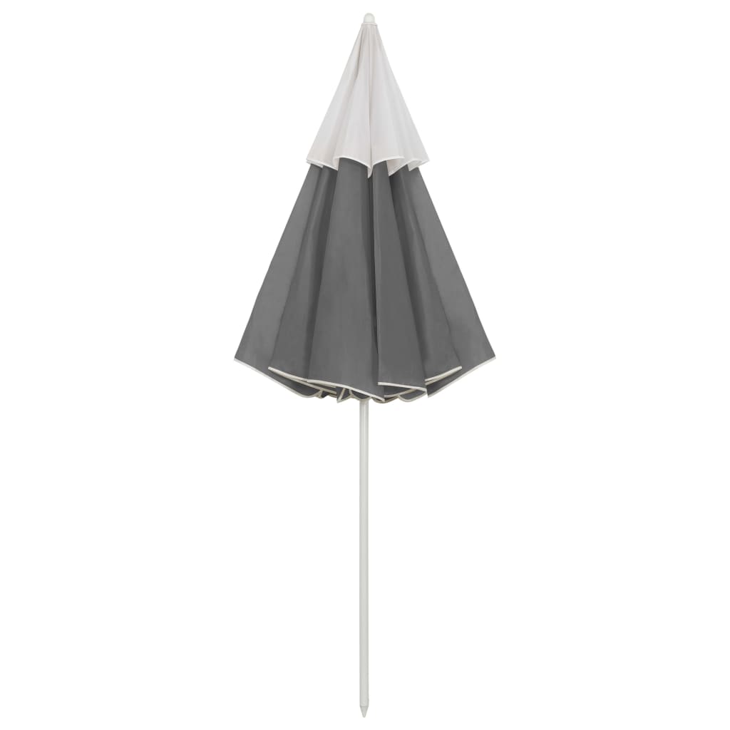 Strandparasol 300 cm antracietkleurig is nu te koop bij PeponiXL, paradijselijk wonen!
