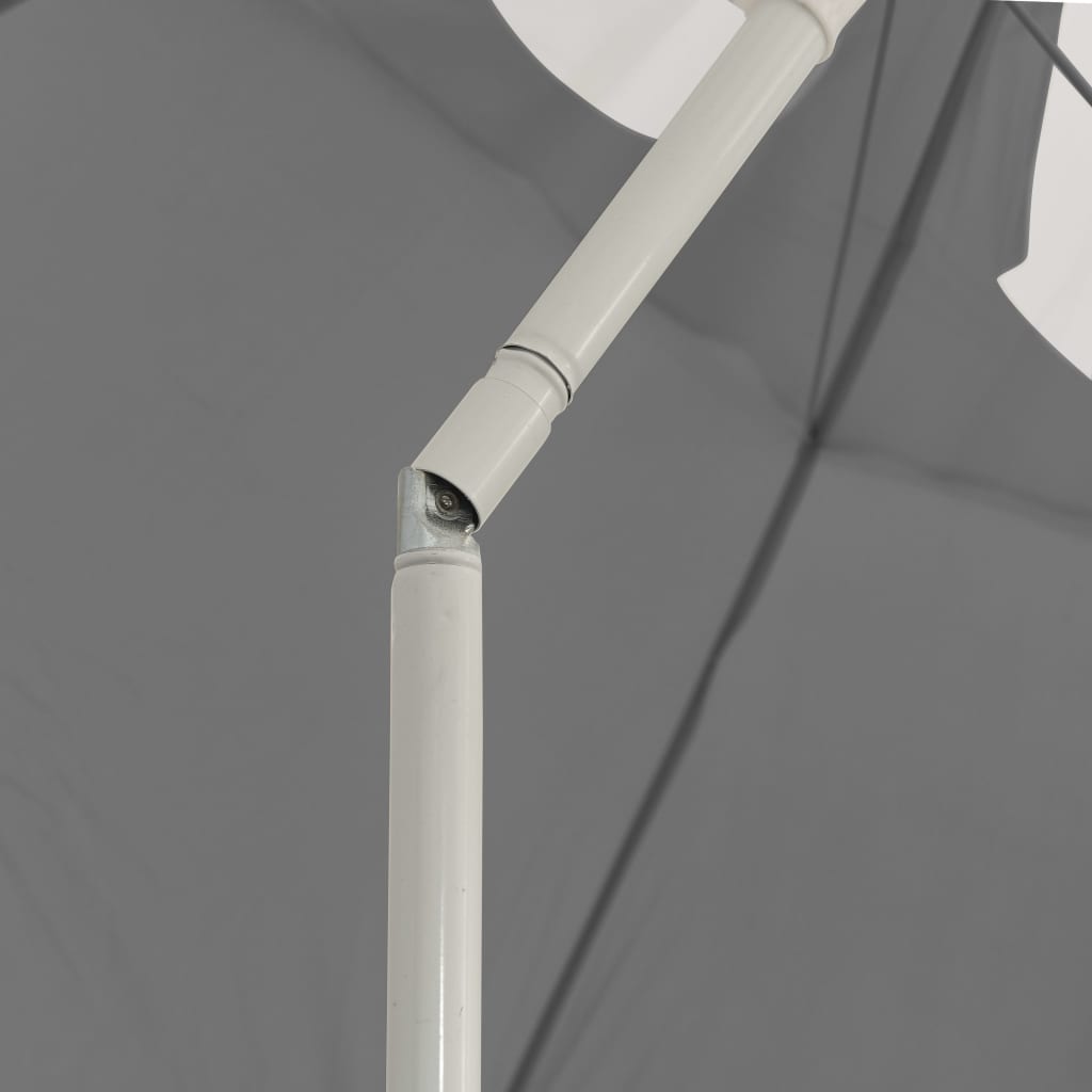 Strandparasol 300 cm antracietkleurig is nu te koop bij PeponiXL, paradijselijk wonen!