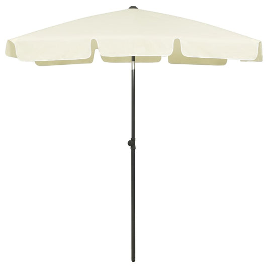 Strandparasol 180x120 cm zandgeel is nu te koop bij PeponiXL, paradijselijk wonen!
