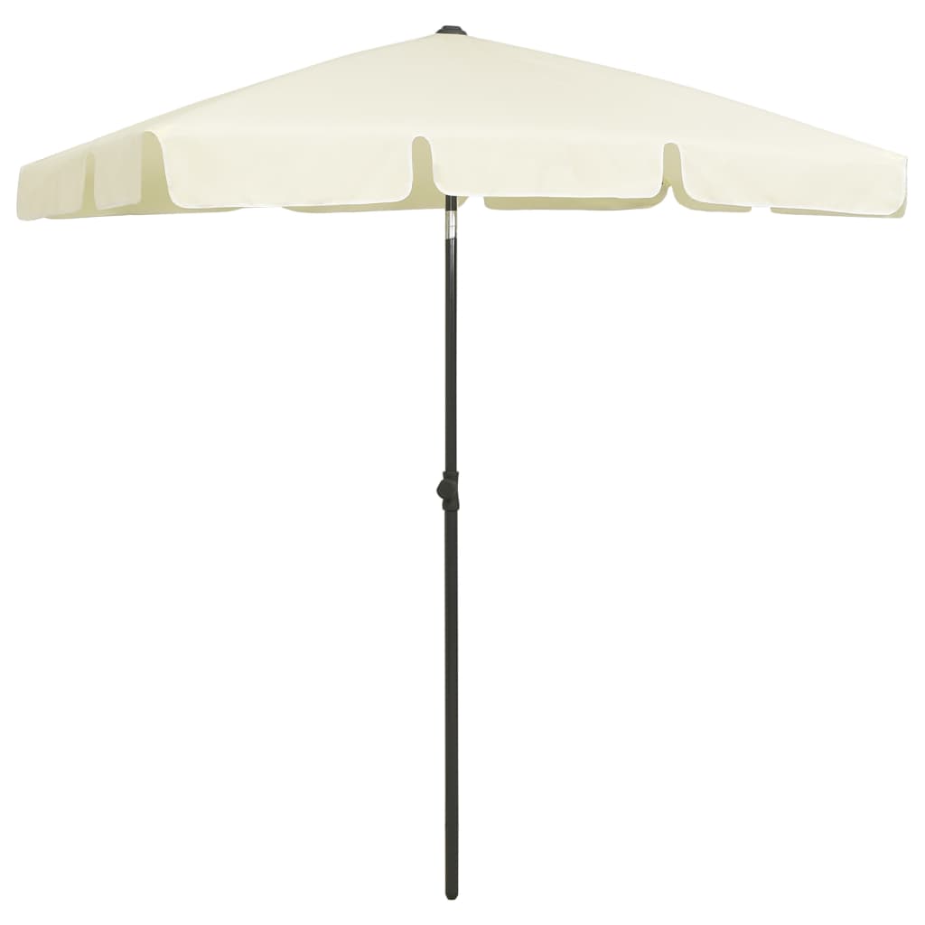 Strandparasol 180x120 cm zandgeel is nu te koop bij PeponiXL, paradijselijk wonen!